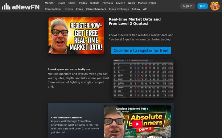 Screenshot of anewfn.com