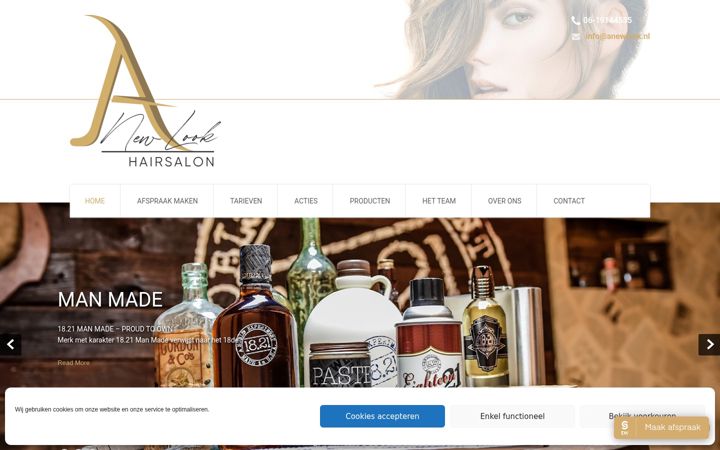 Screenshot of anewlook.nl