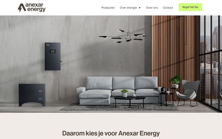 Screenshot of anexarenergy.nl