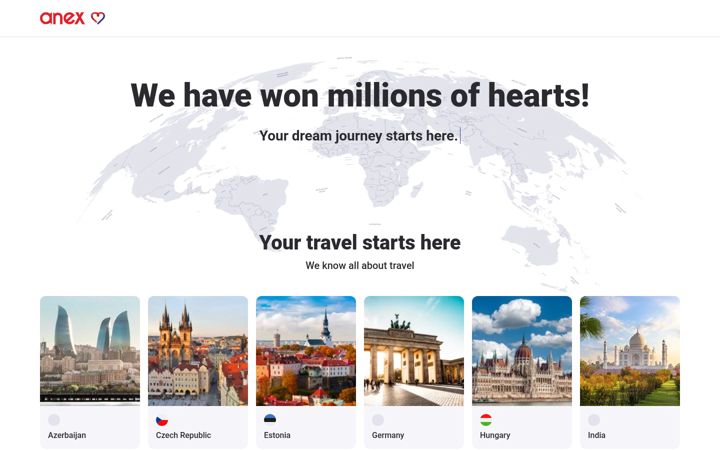 Screenshot of anextour.com