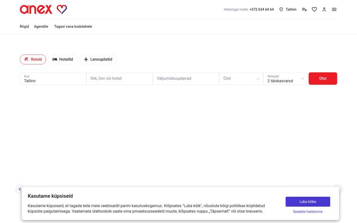 Screenshot of anextour.ee