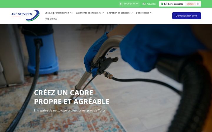 Screenshot of anf-services-nettoyage.com