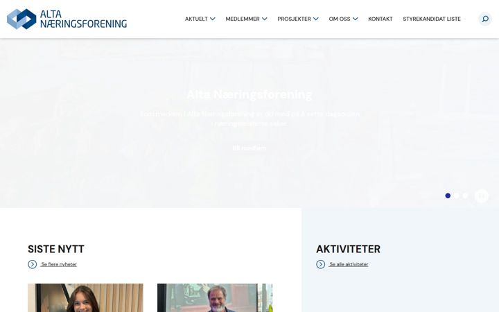 Screenshot von anf.no