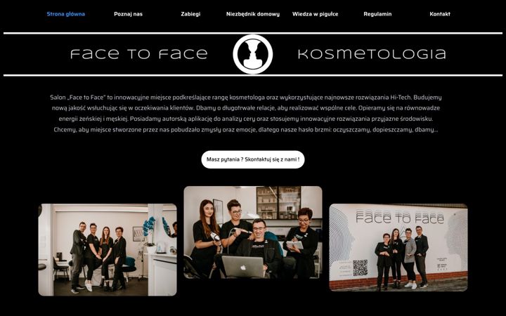Screenshot of anfacetoface.pl