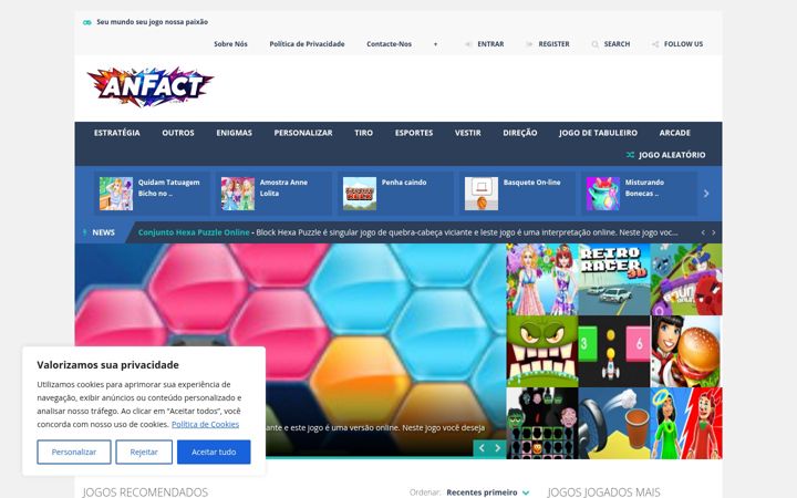 Screenshot of anfact.com