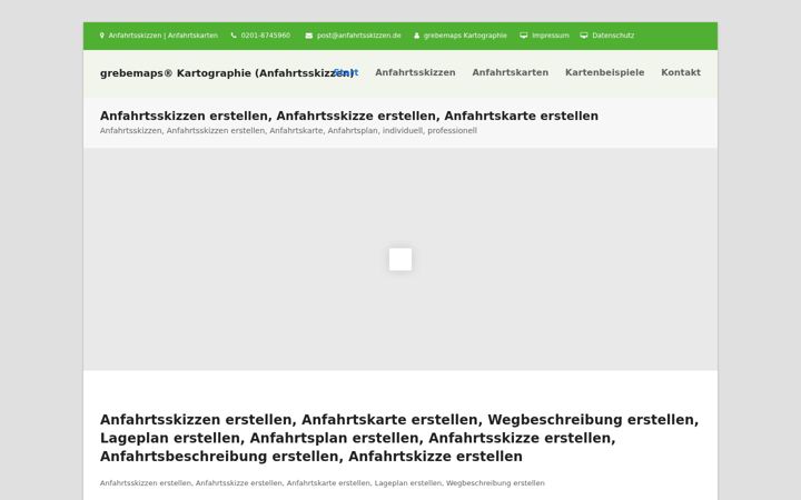 Screenshot stránky anfahrtsskizzen.de