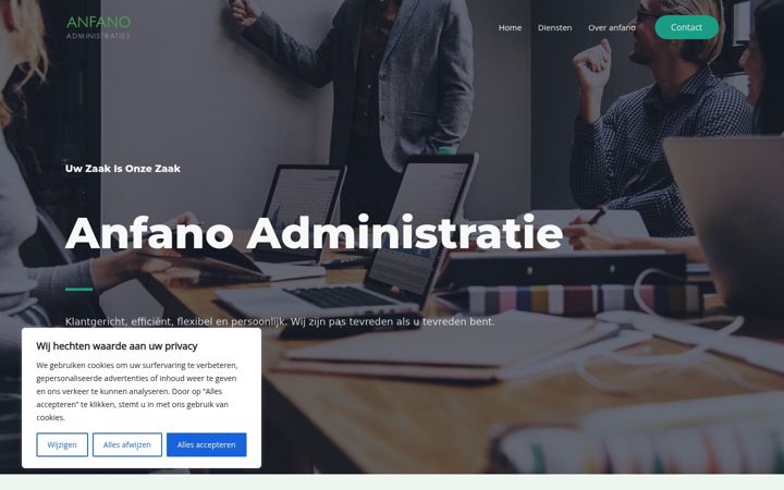 Screenshot of anfanoadministratie.nl
