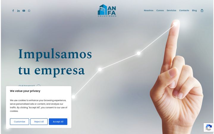 Screenshot of anfasoluciones.com