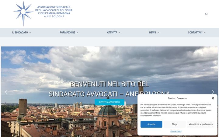 Screenshot of anfbologna.net