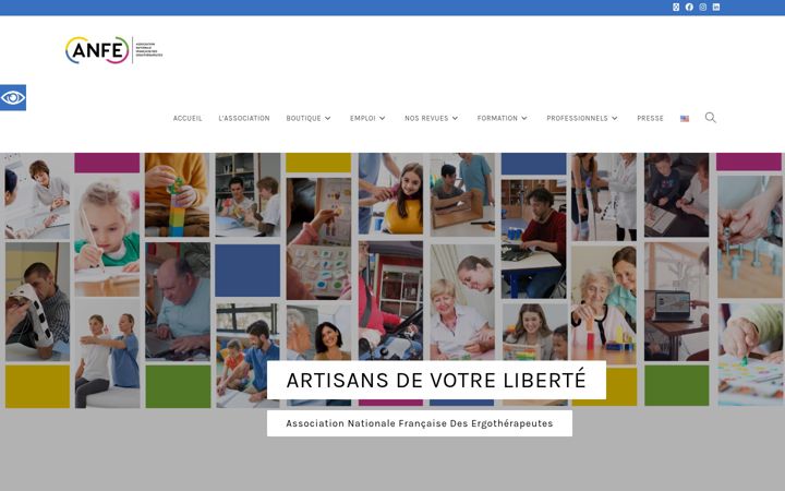 Screenshot of anfe.fr