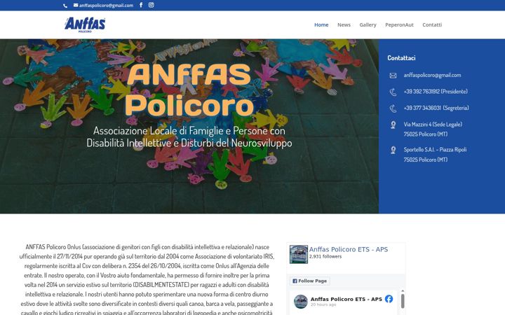 Screenshot of anffaspolicoro.it