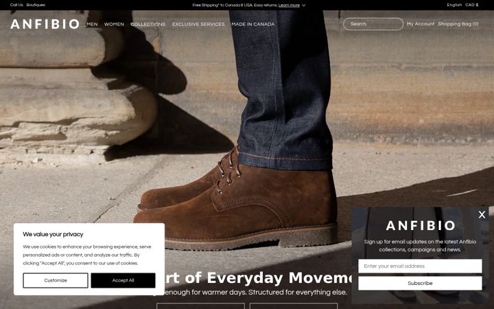 Screenshot of anfibioboots.com