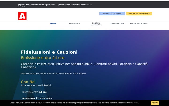 Screenshot of anfid.it
