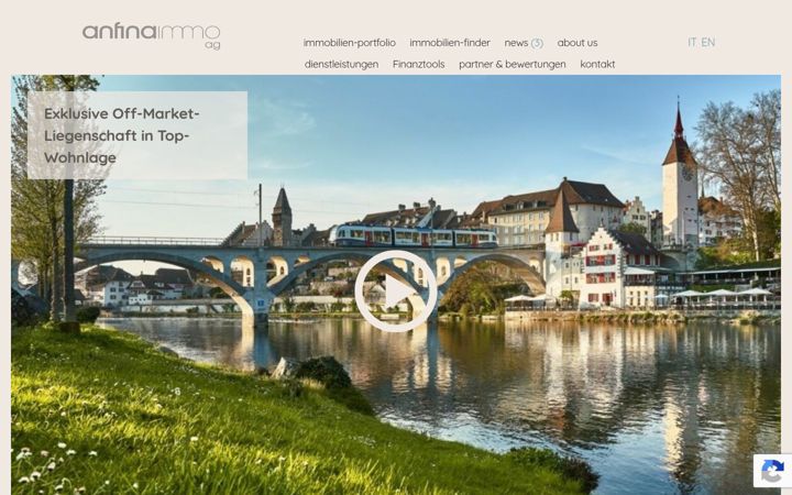 Screenshot of anfina.ch