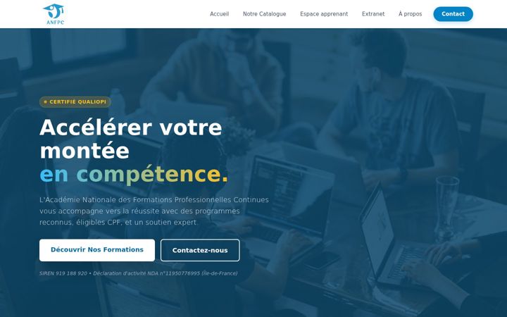 Screenshot of anfpc.fr