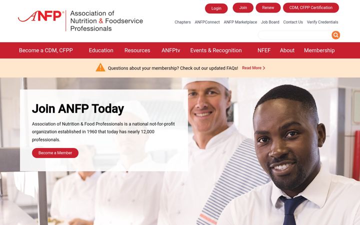Screenshot of anfponline.org