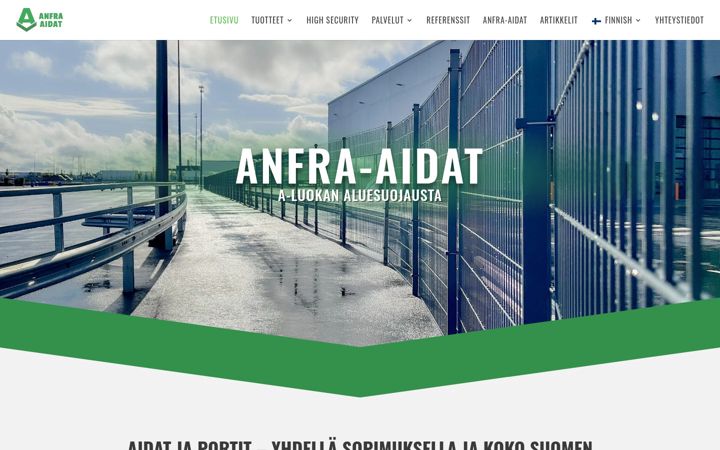 Screenshot ta' anfra-aidat.fi