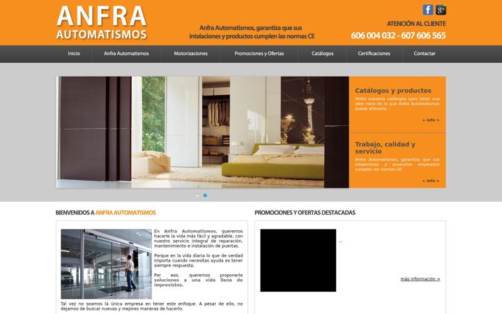 Screenshot of anfraautomatismos.es