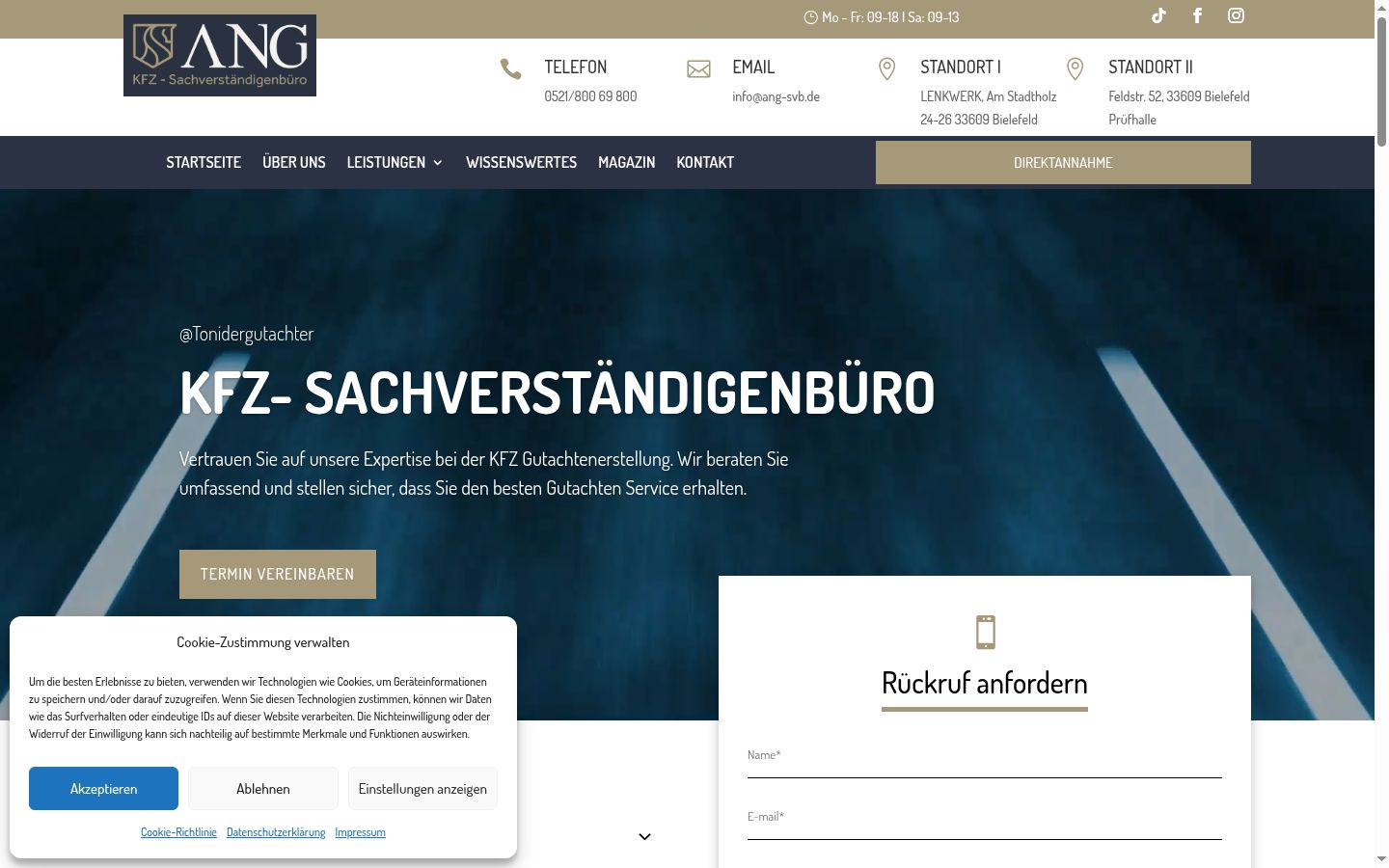 Screenshot tal-banner tal-kunsens muri qabel kwalunkwe interazzjoni