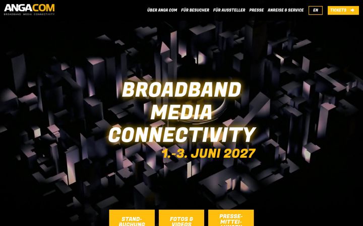 Screenshot of angacom.de
