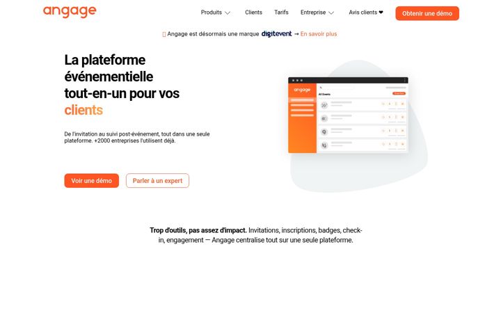 Screenshot of angage.com