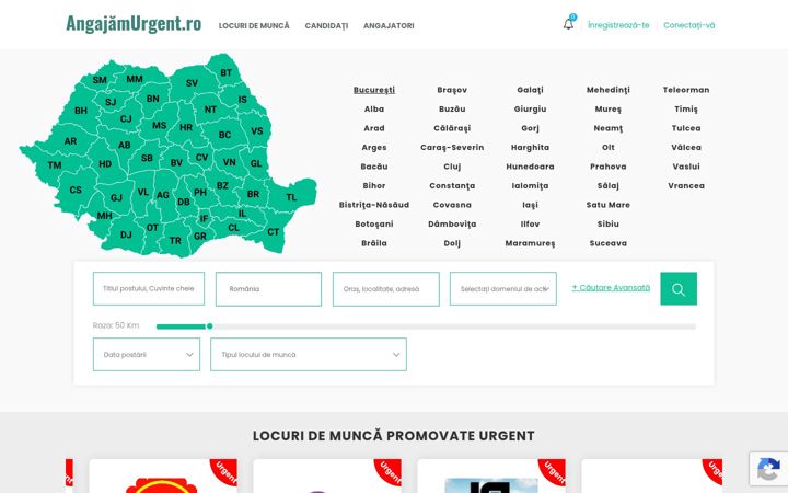 Screenshot of angajamurgent.ro
