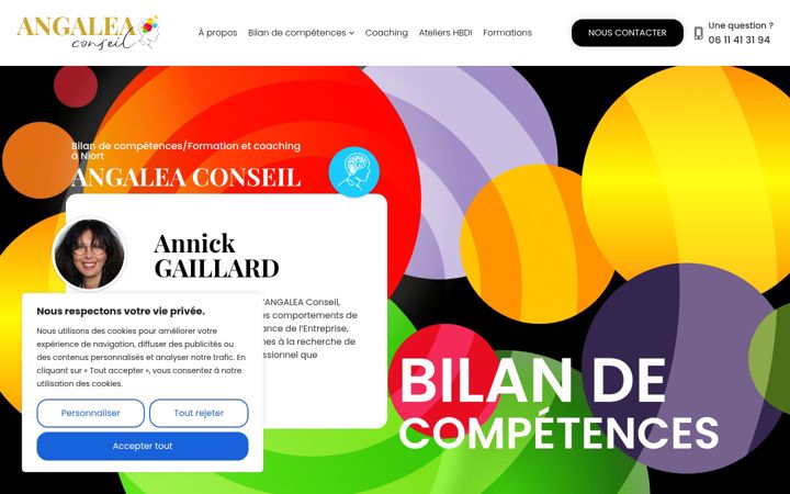 Screenshot of angaleaconseil.fr
