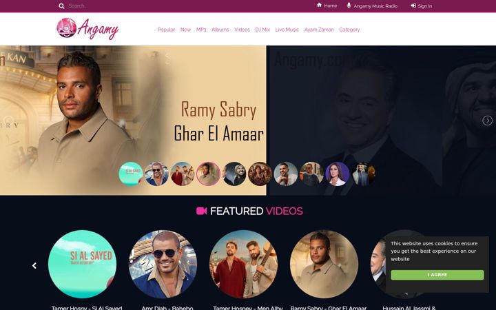 Screenshot of angamy.com