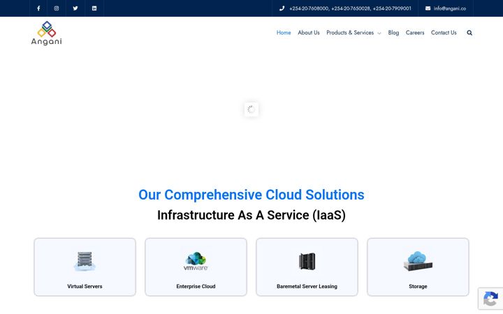 Screenshot of angani.co