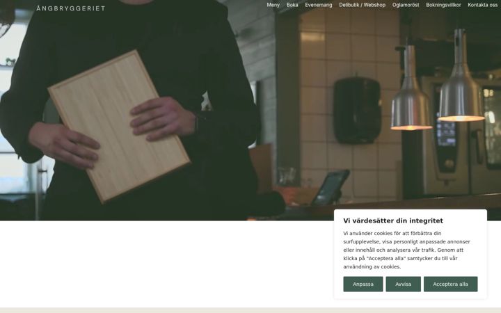 Screenshot of angbryggeriet.com
