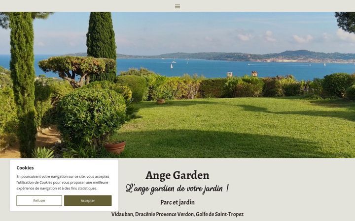 Screenshot of ange-garden.fr