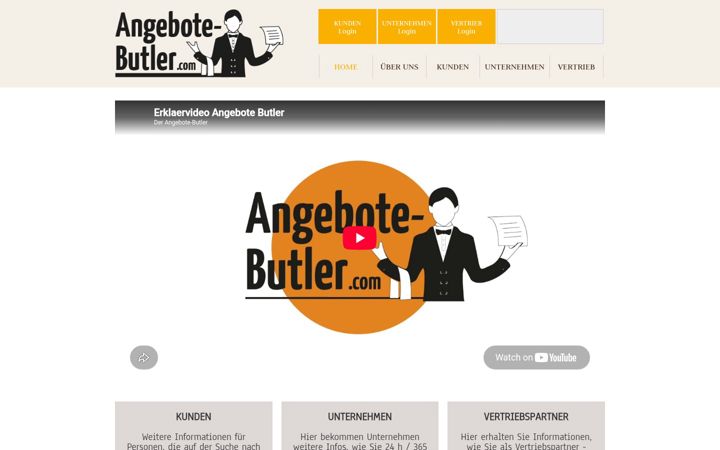 Screenshot of angebote-butler.com