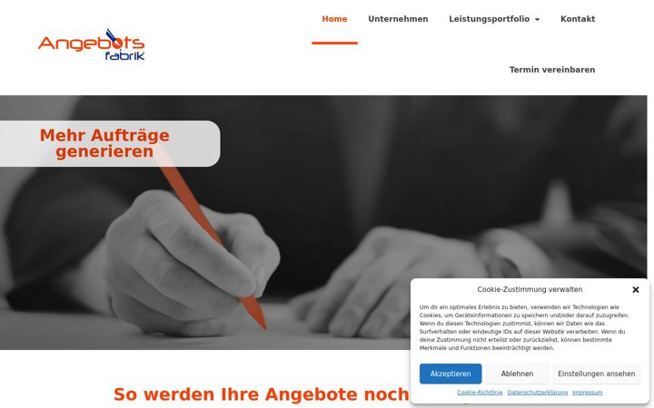 Screenshot of angebotsfabrik.de