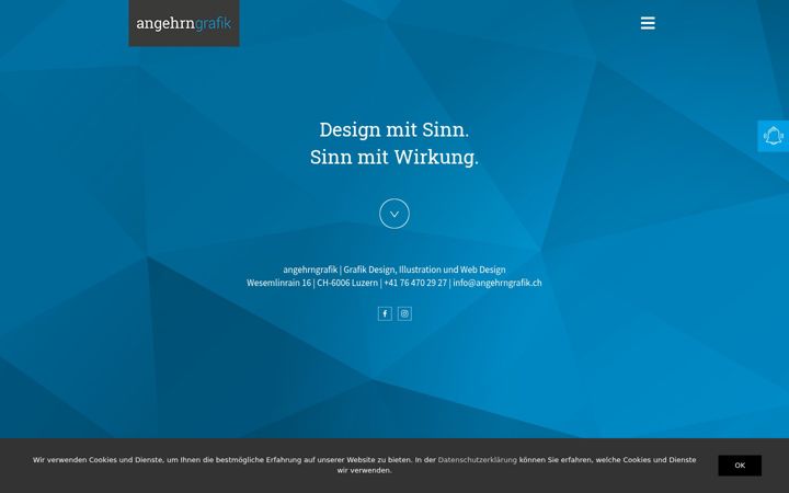 Screenshot of angehrngrafik.ch