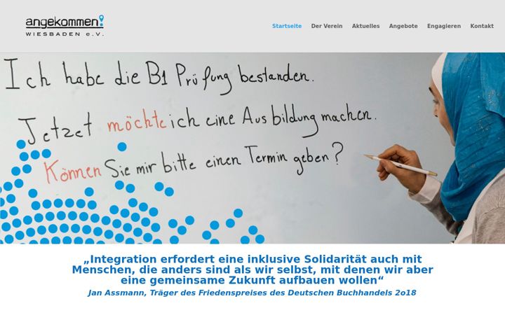 Screenshot of angekommen-wiesbaden.de