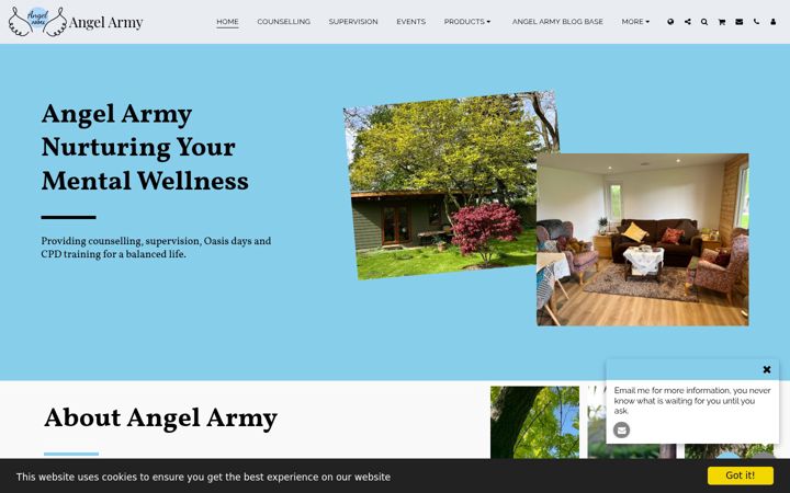 Screenshot of angel-army.info