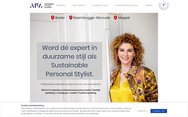 Screenshot of angel-fashion-academy.nl