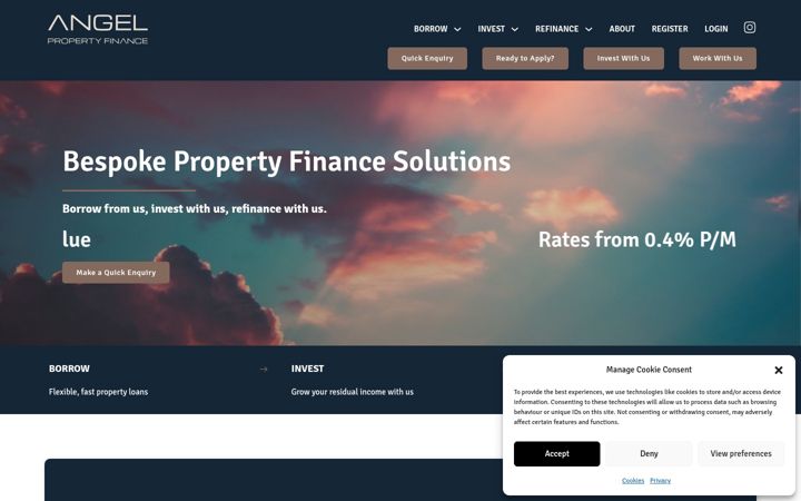 Screenshot of angel-finance.co.uk