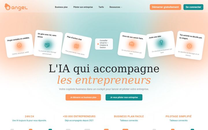 Screenshot of angel-start.com
