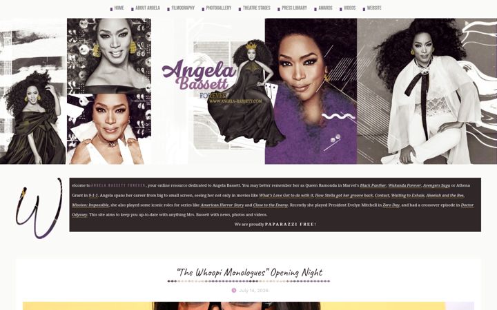 Screenshot of angela-bassett.com