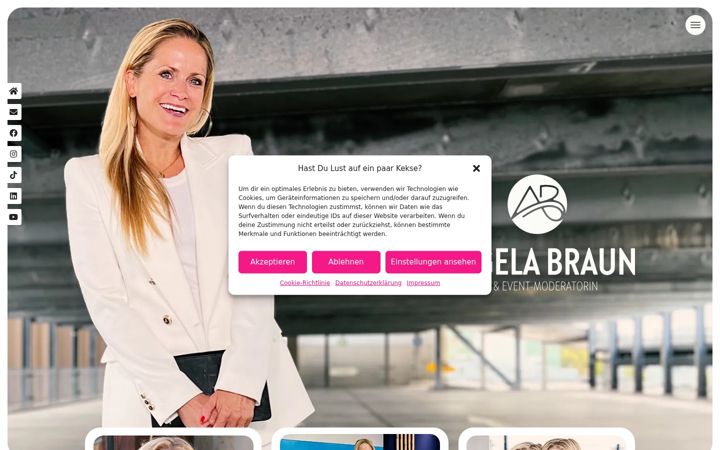 Screenshot of angela-braun.tv