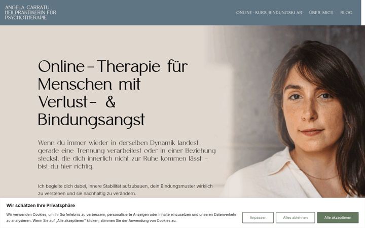 Screenshot of angela-carratu.com