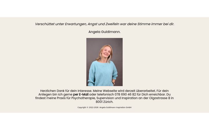 Screenshot of angela-guldimann.com