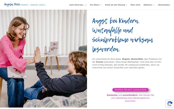 Screenshot of angela-hess.de