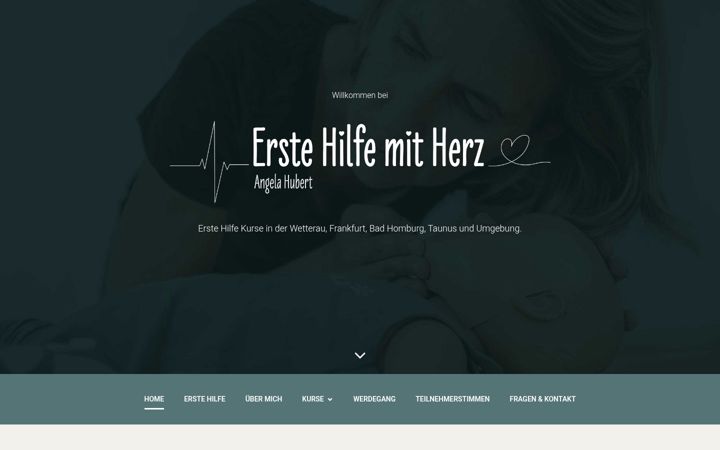 Screenshot of angela-hubert.de