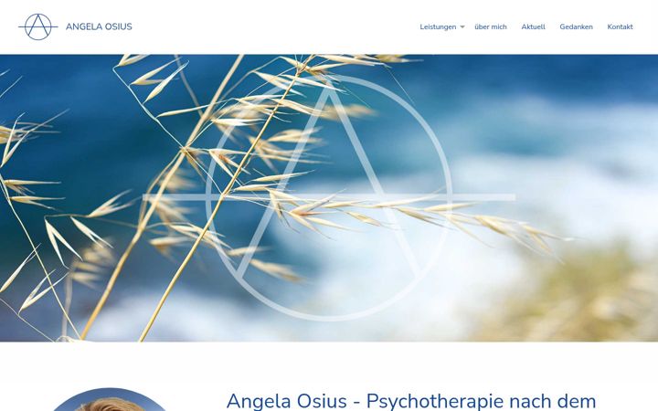 Screenshot of angela-osius.de