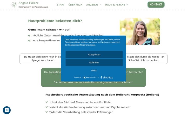 Screenshot of angela-roessler.de