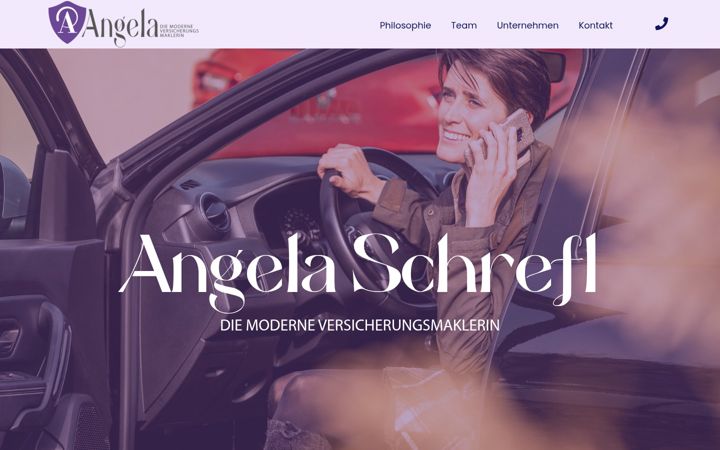 Captură de ecran a angela-versicherungen.at