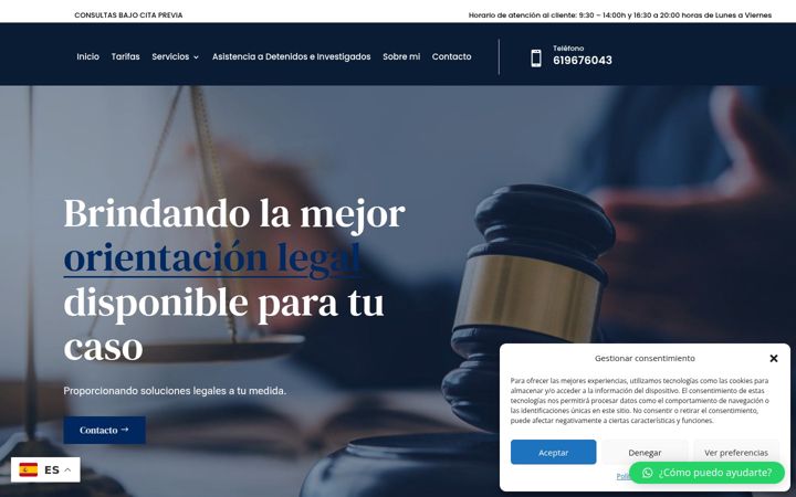 Screenshot of angelabogada.es