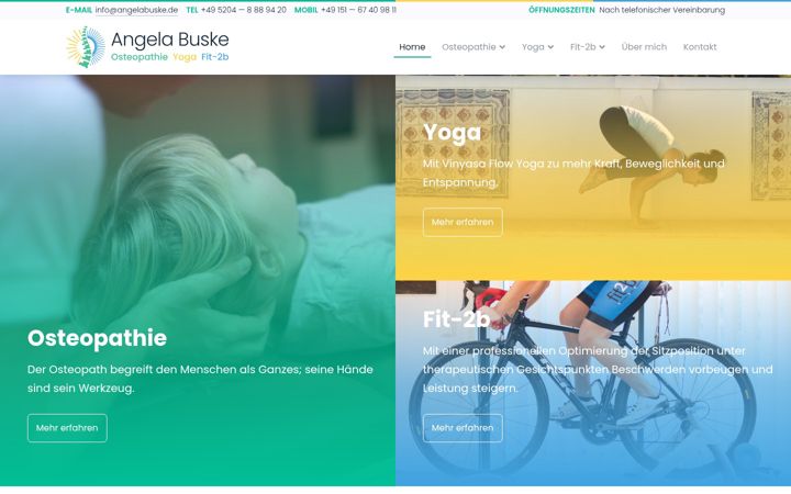 Screenshot of angelabuske.de